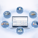 Integrated in vivo research and facility operation platform showing animal management, study management, breeding, husbandry, sample tracking, and digital cage cards in one system