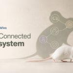 PicoTeam InVivo graphic of a white laboratory mouse with connected icons for arrival, care, welfare, research, and compliance.
